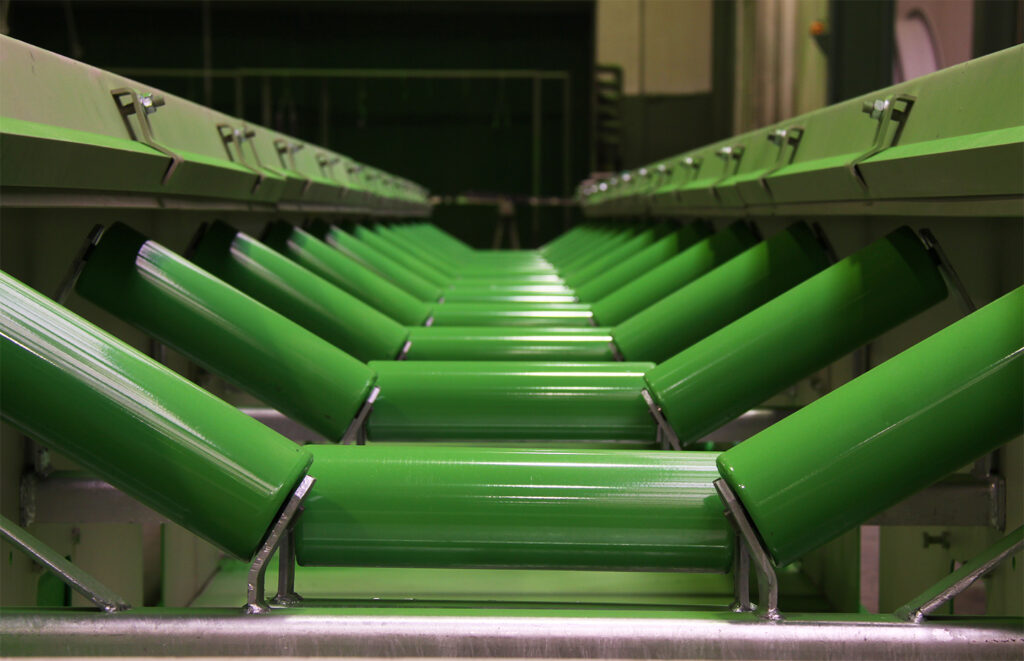 Troughed Belt Conveyors for bulk materials - DI MATTEO Group